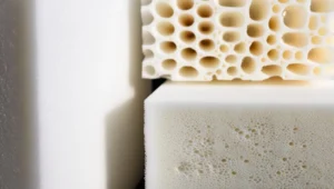 porównanie przekroju pianki otwartokomórkowej i pianki zamkniętokomórkowej