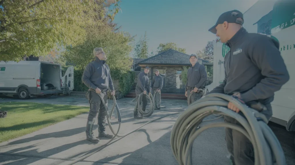 ekipa budowlana przed wykonaniem prac